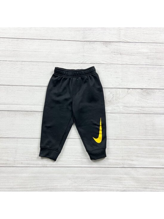 Nike Other - Nike Dri-Fit Baby Jogger Pants Elastic Waist Black Yellow Logo 12-18 Months